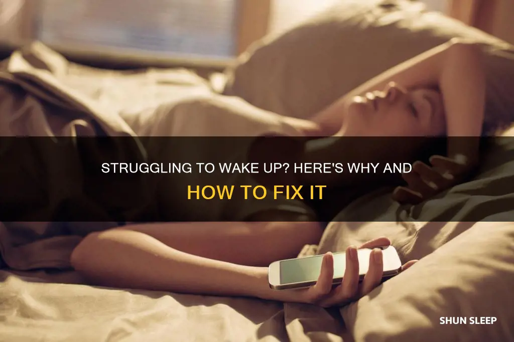when i sleep i struggle to wake up