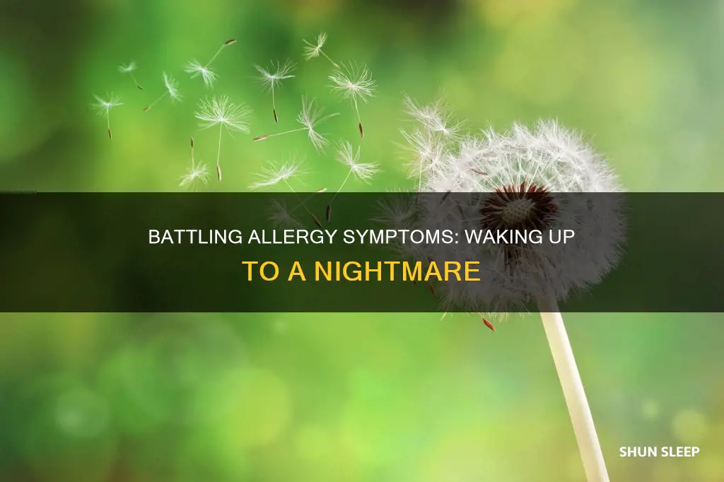 when i sleep i wake up with allergy symptoms