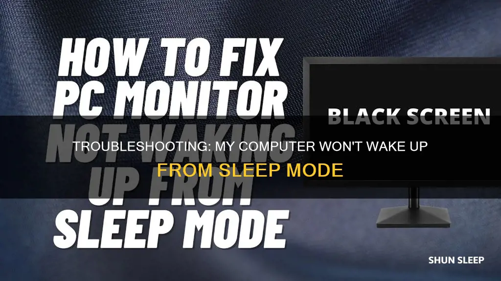 when i wake monitor from sleep it doesnt wake up