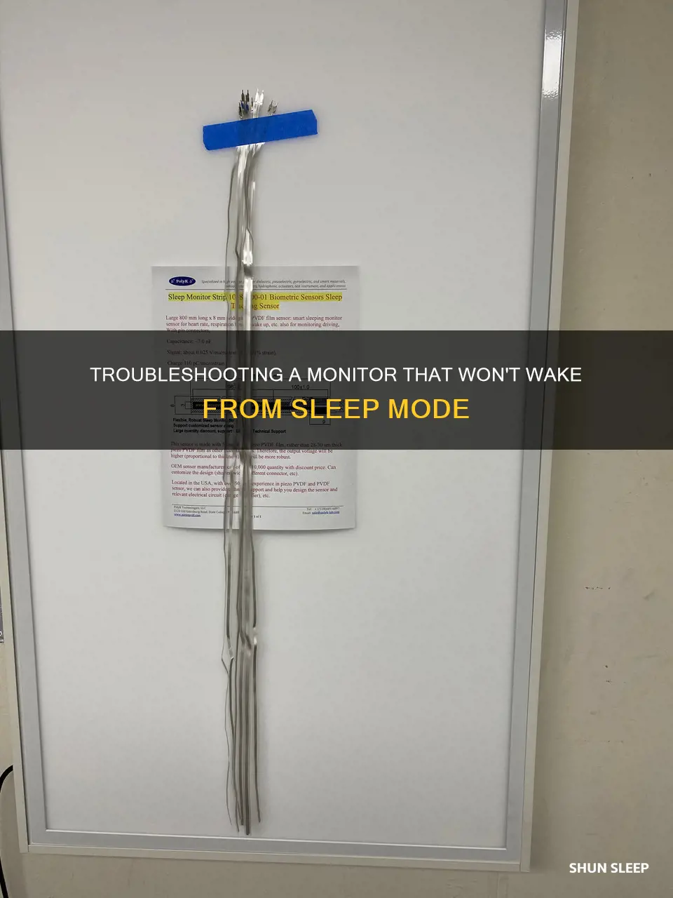when i wake monitor from sleep it doesnt wake up
