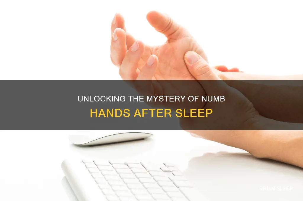 when i wake up from sleep my hands are numb
