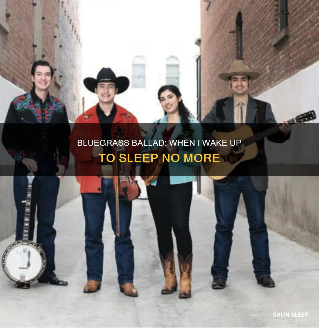 when i wake up to sleep no more bluegrass