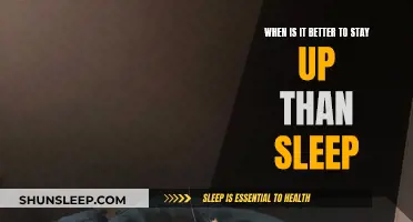 Staying Up Late: When Missing Sleep is Worth It