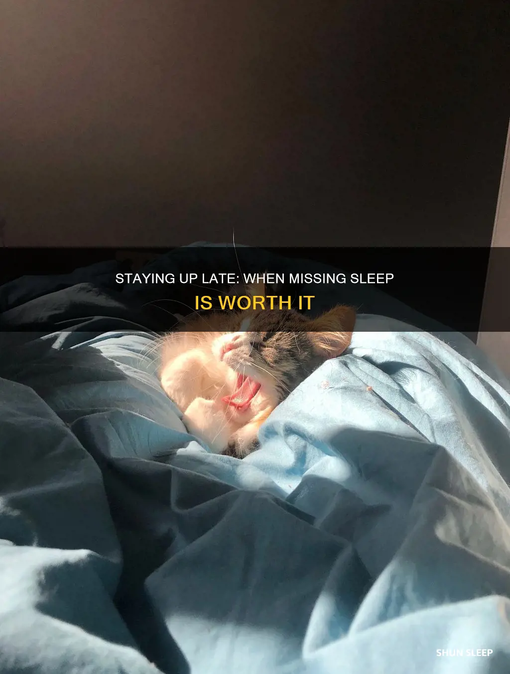 when is it better to stay up than sleep
