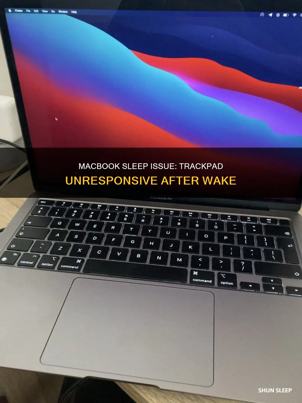 when macbook wakes from sleep track pad wont work