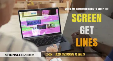 Why Does My Screen Show Lines When My Computer Sleeps?