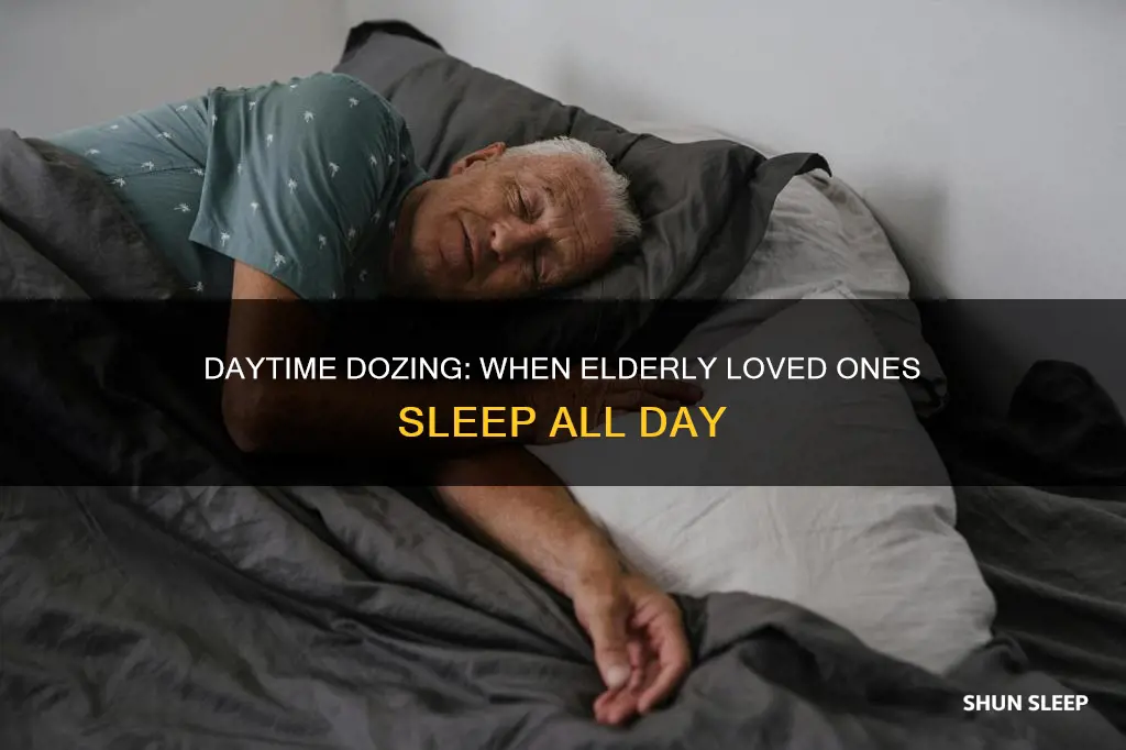 when my elderly loved one sleep all day