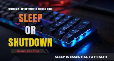 Laptop on the Go: Sleep or Shutdown?