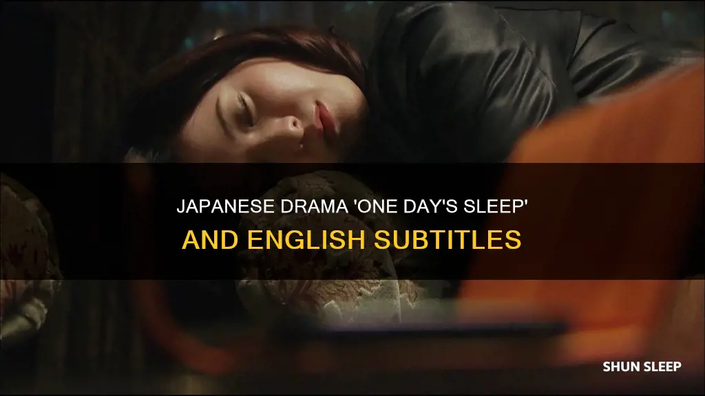 when one day i will sleep japanese drama eng sub