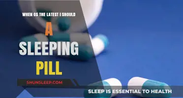 Ideal Time for a Sleeping Pill