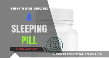 Ideal Time for a Sleeping Pill