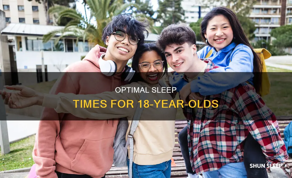 when should a 18 year old sleep