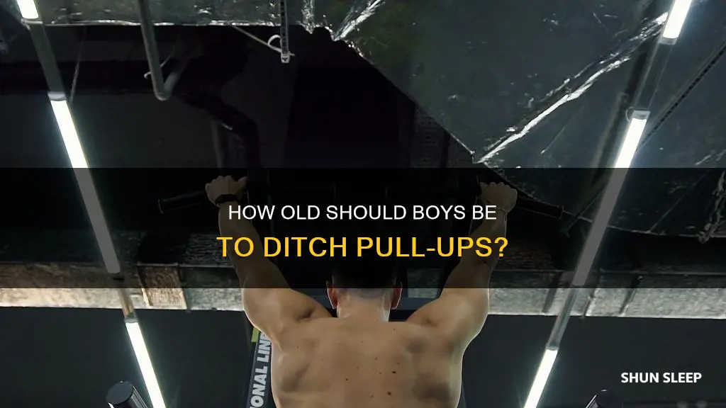 when should boys start sleeping without a pullup