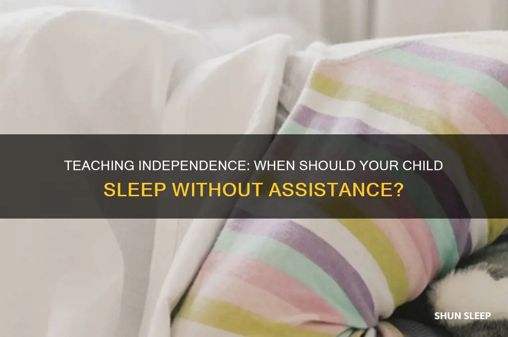 when should child go to sleep without help