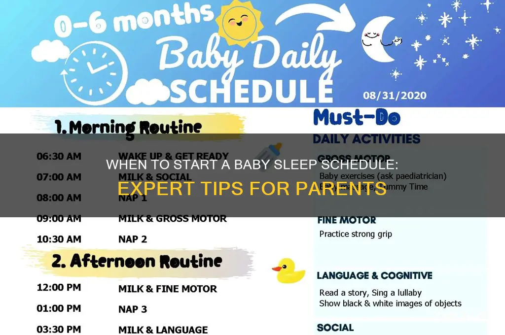 when should i get my baby on a sleep schedule