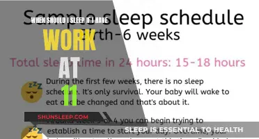 Optimal Sleep Timing for an 11 AM Work Start