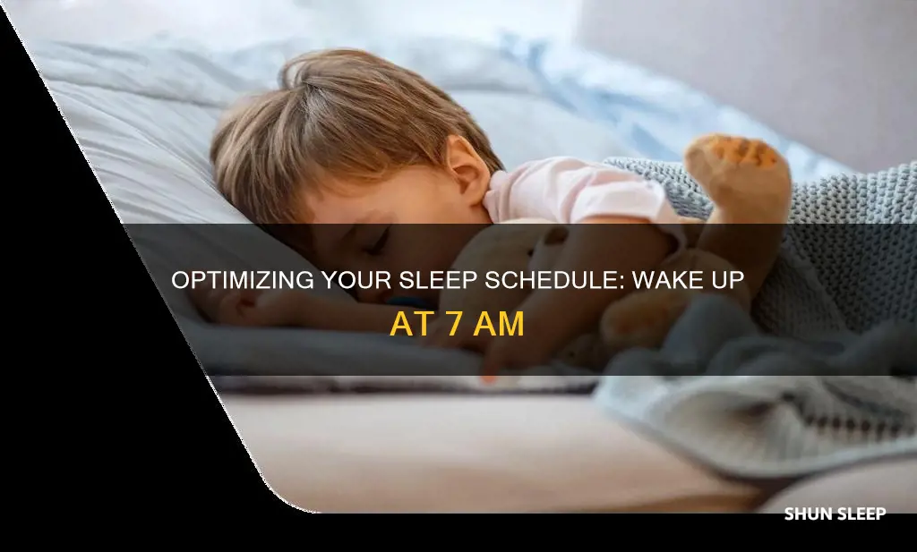 when should i sleep if i wake up at 7