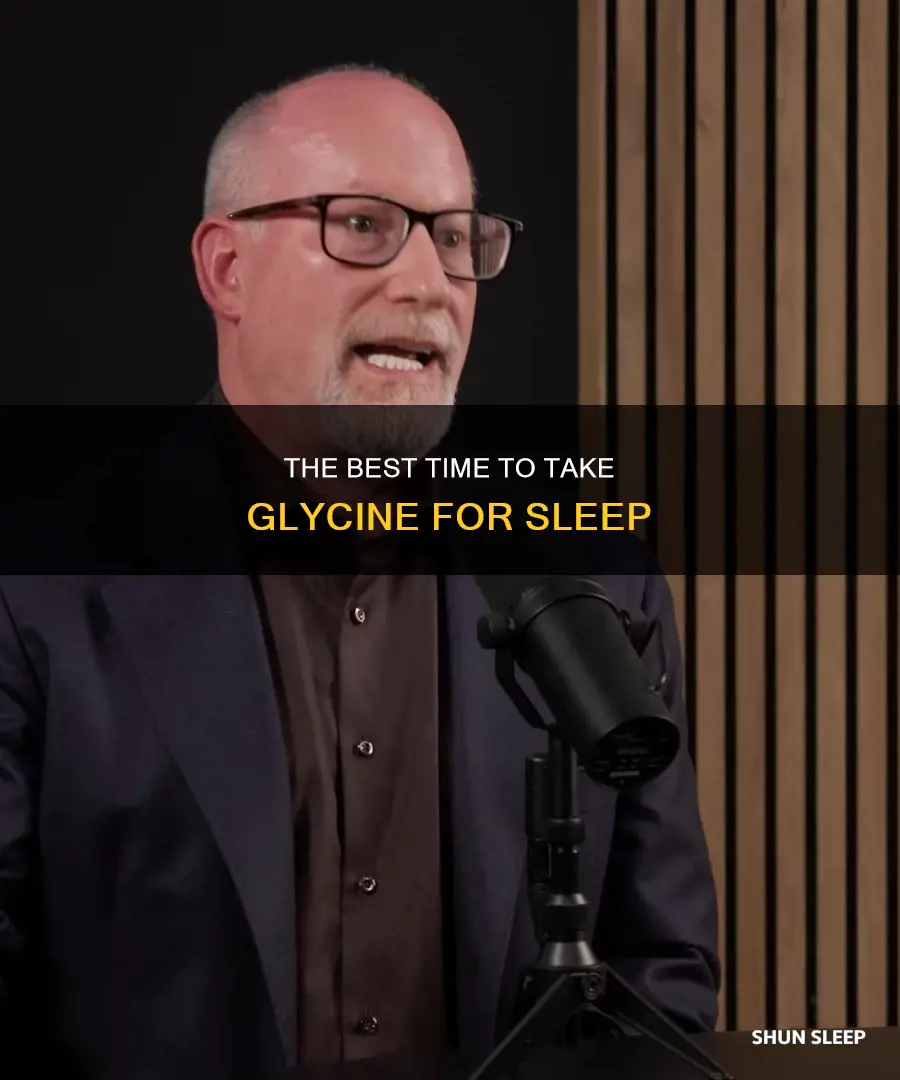 when should i take glycine for sleep