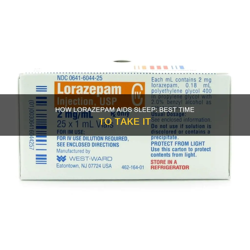 when should i take lorazepam for sleep
