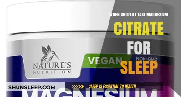 Magnesium Citrate: The Best Time for Sleep