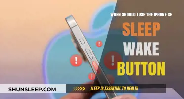 When to Use the iPhone SE Sleep/Wake Button