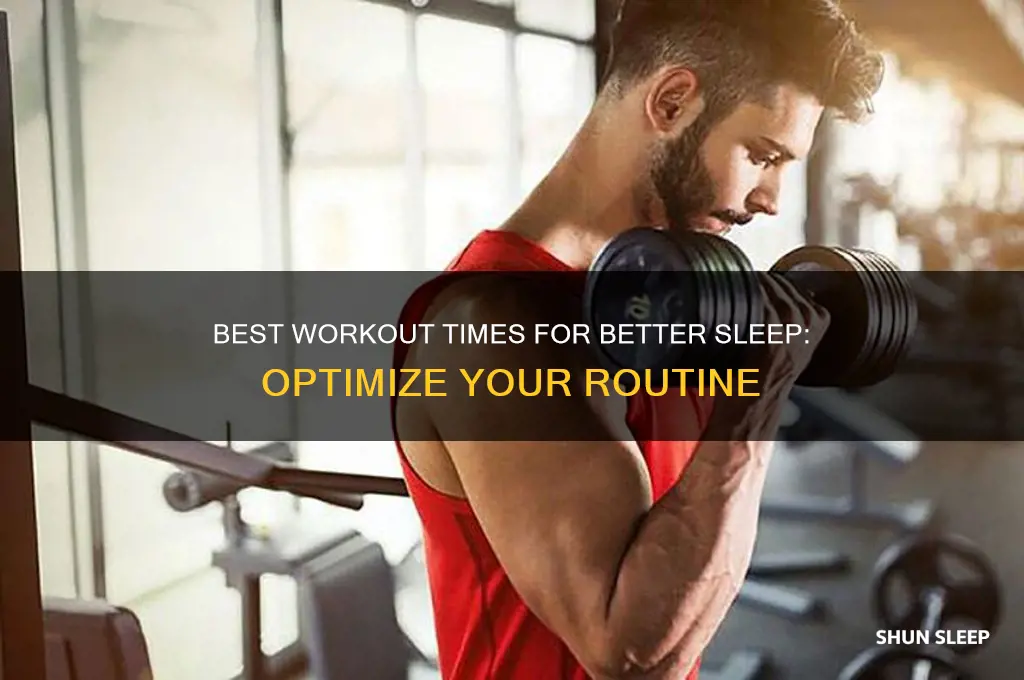 when should i work out to get good sleep