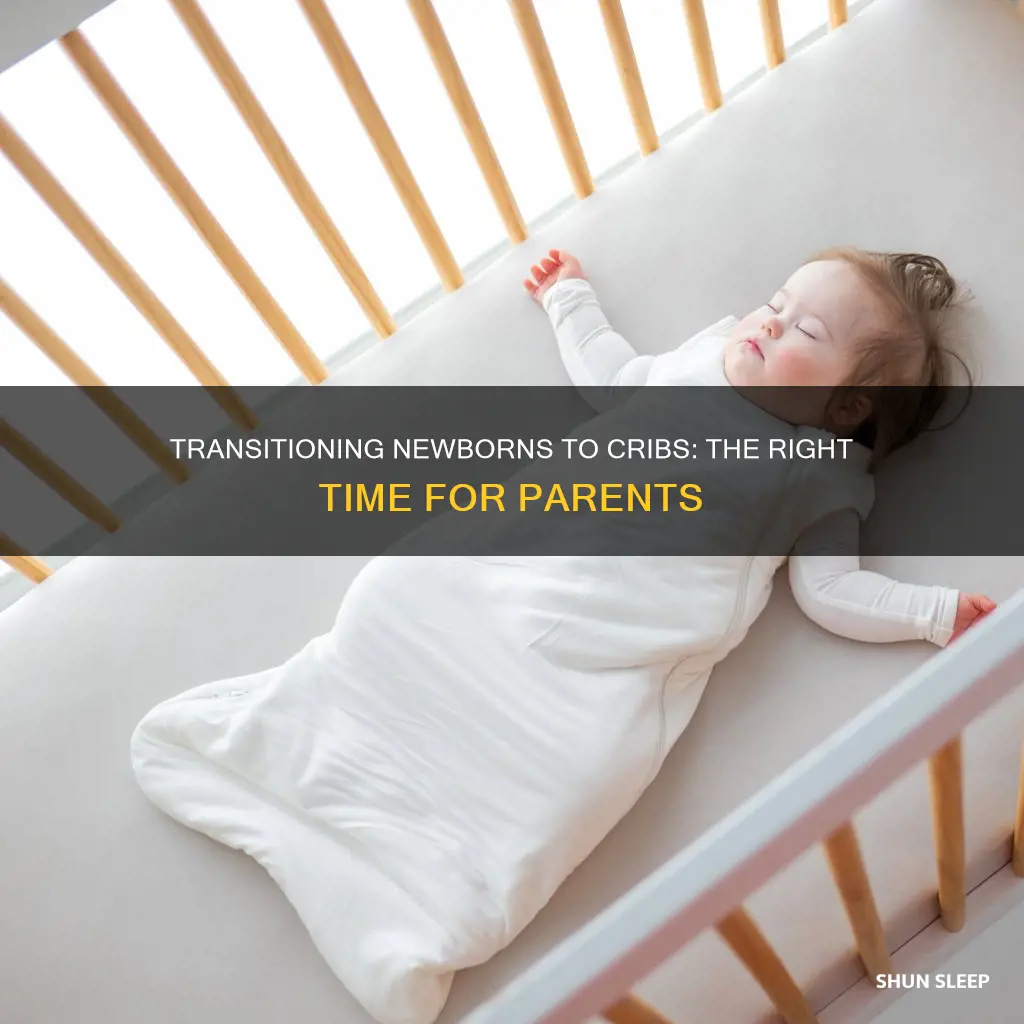 when should newborn start sleeping in crib