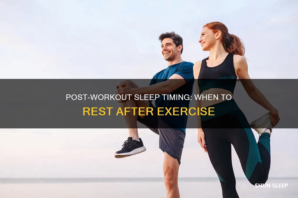 when should you get to sleep after exercise