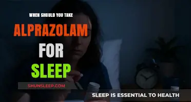 Alprazolam for Sleep: The Right Time to Take It
