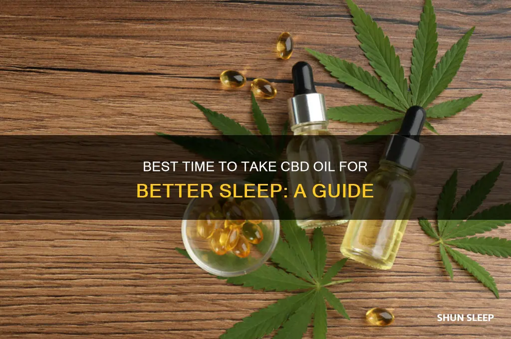 when should you take cbd oil to help ypu sleep
