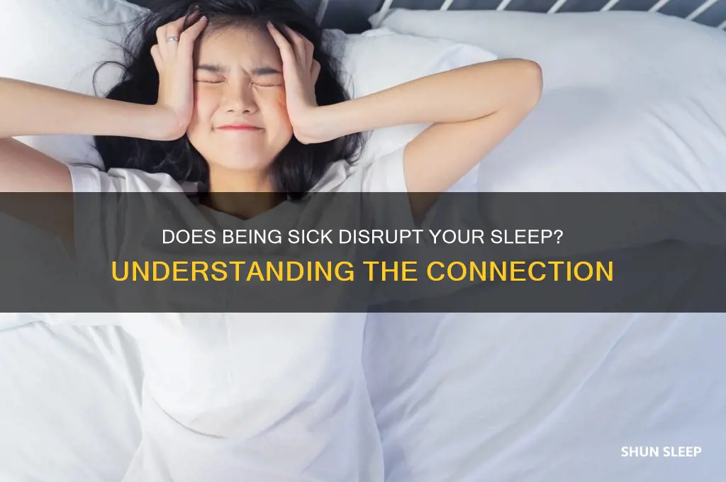 when sick do you get less sleep