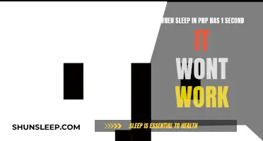 Troubleshooting Sleep Function in PHP: 1-Second Issue