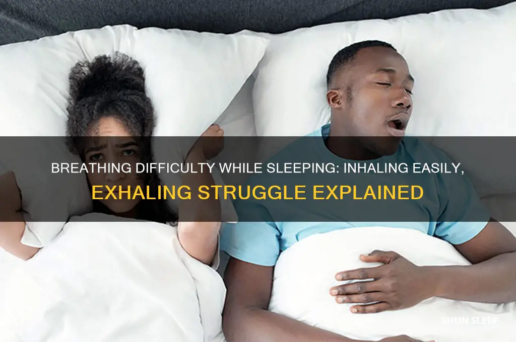 when sleeping i can get air in but not exhale