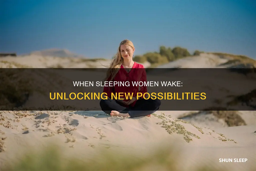 when sleeping women wake