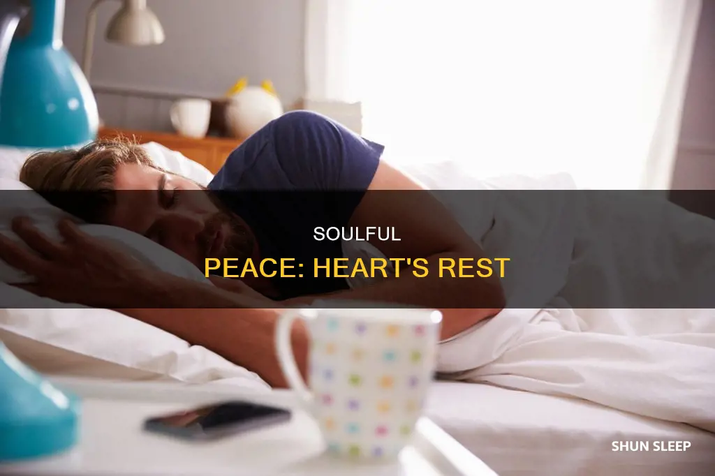 when the soul knows peace the heart can sleep meaning
