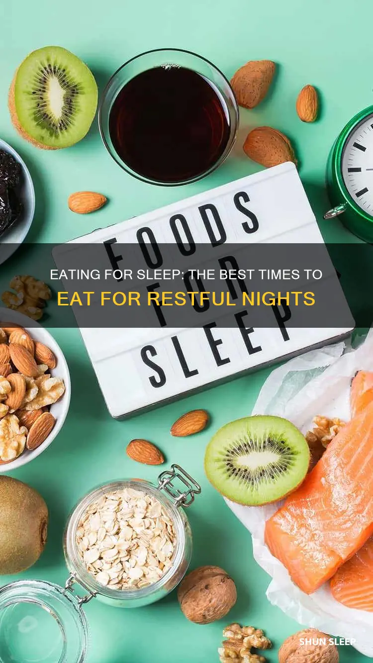 when to eat for better sleep