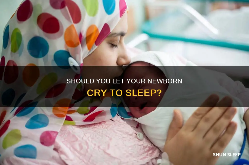when to lwt a newborn cry to sleep