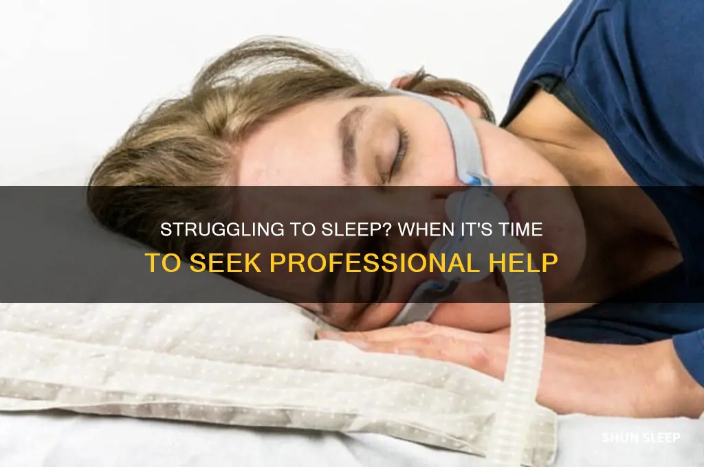 when to seek help with poor sleep