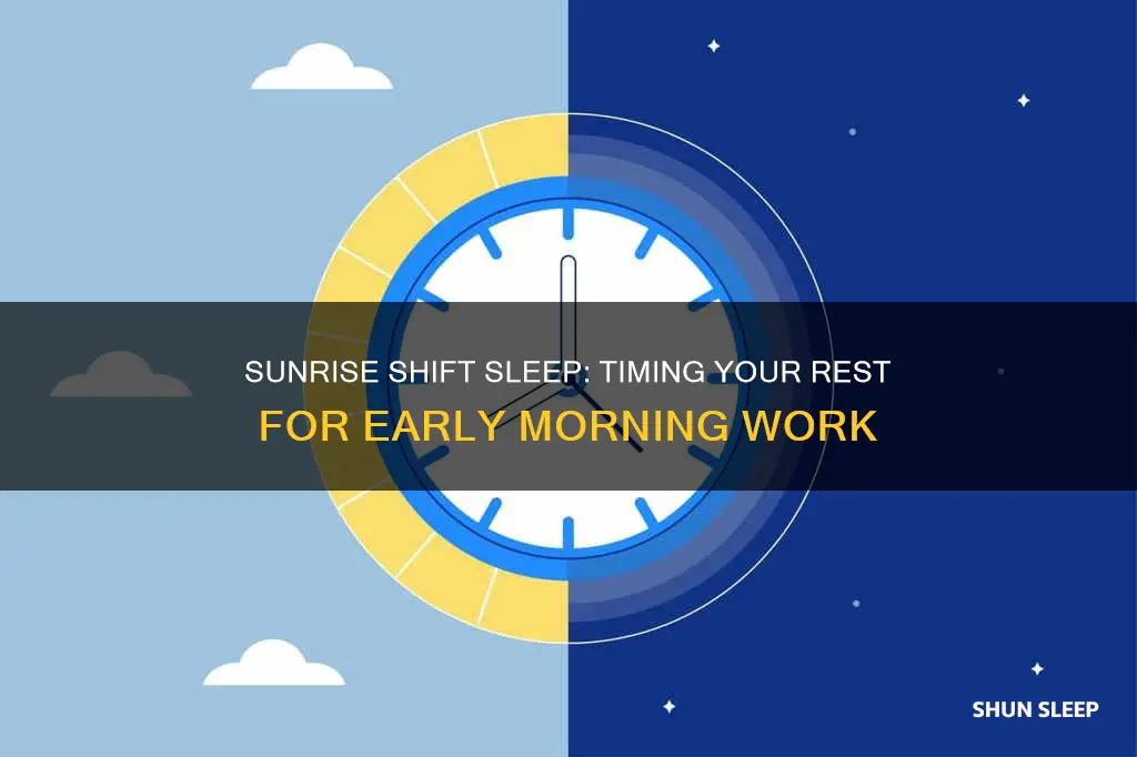 when to sleep if you work sunrise shift