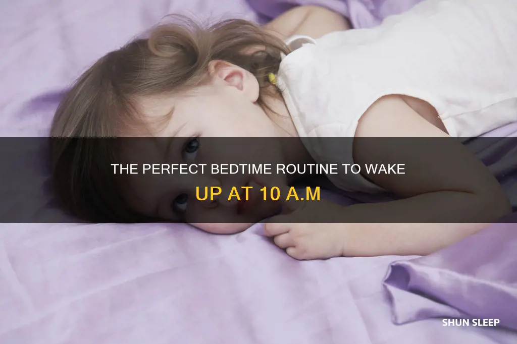 when to sleep to wake up at 10am