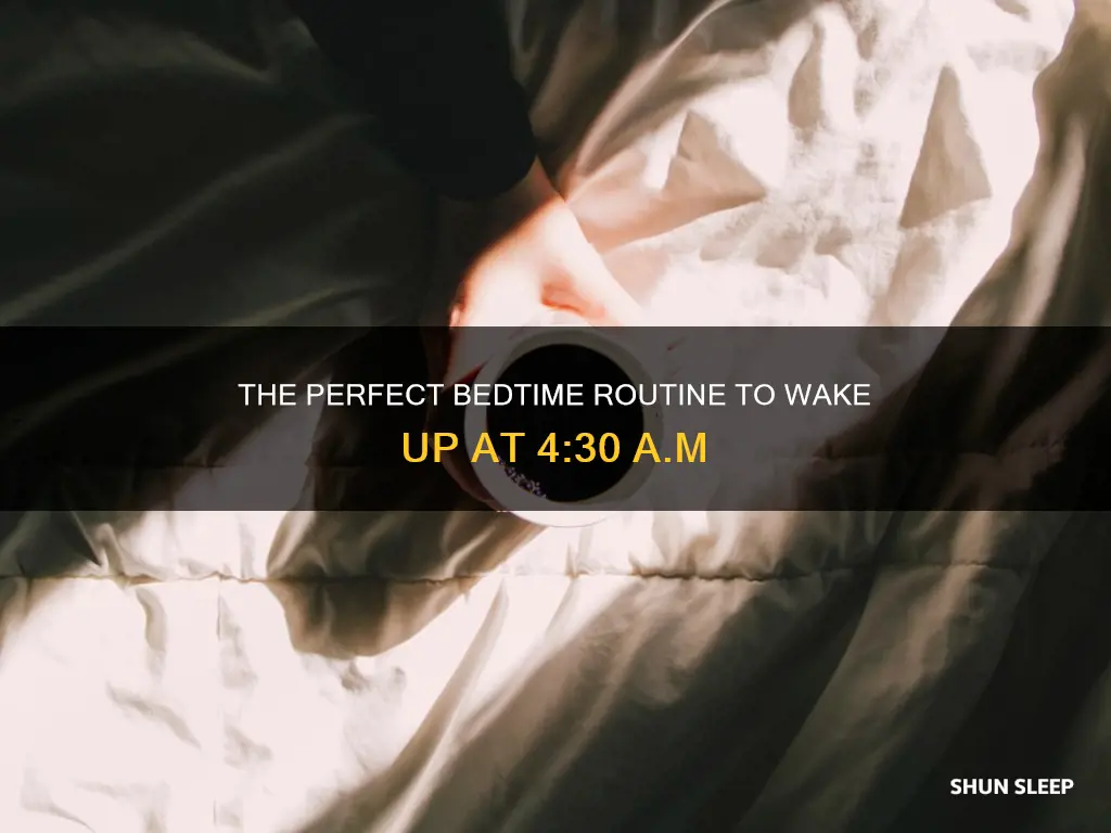when to sleep to wake up at 4:30