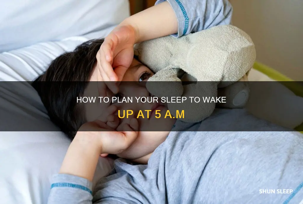 when to sleep to wake up at 5 am