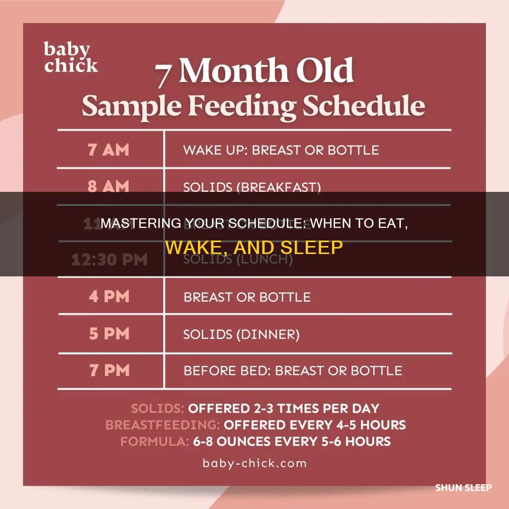 when to start eat wake sleep