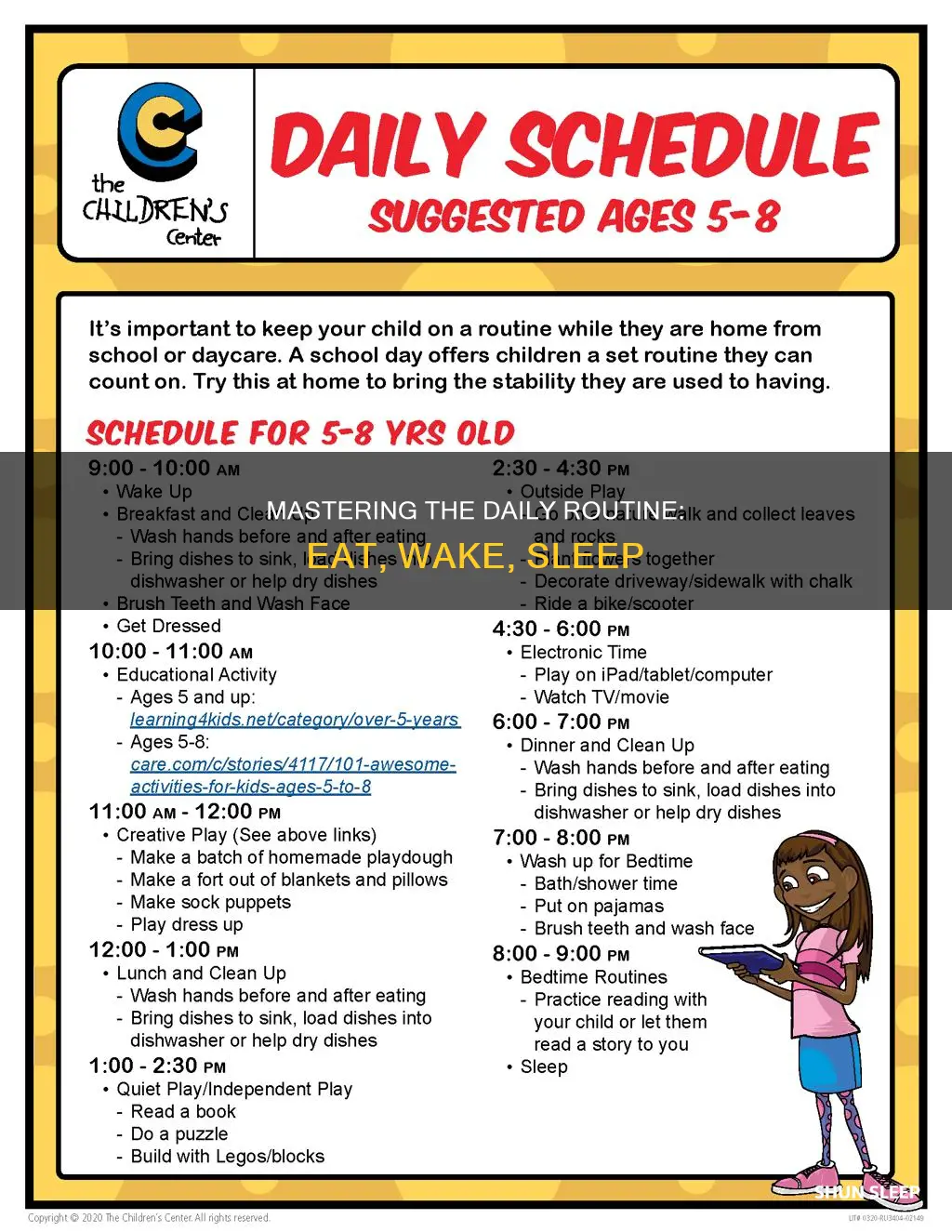 when to start eat wake sleep