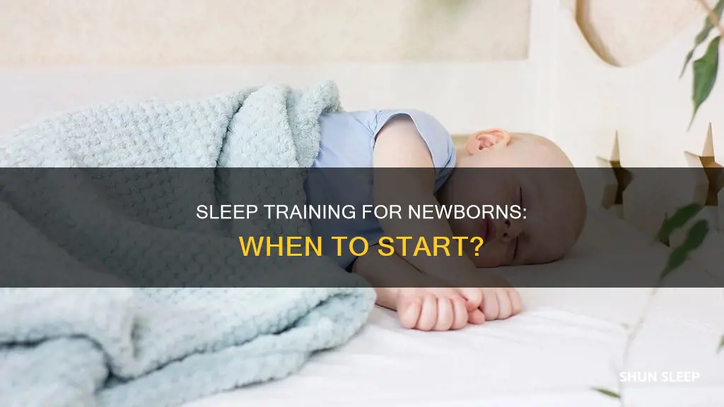 when to start sleep habits newborn