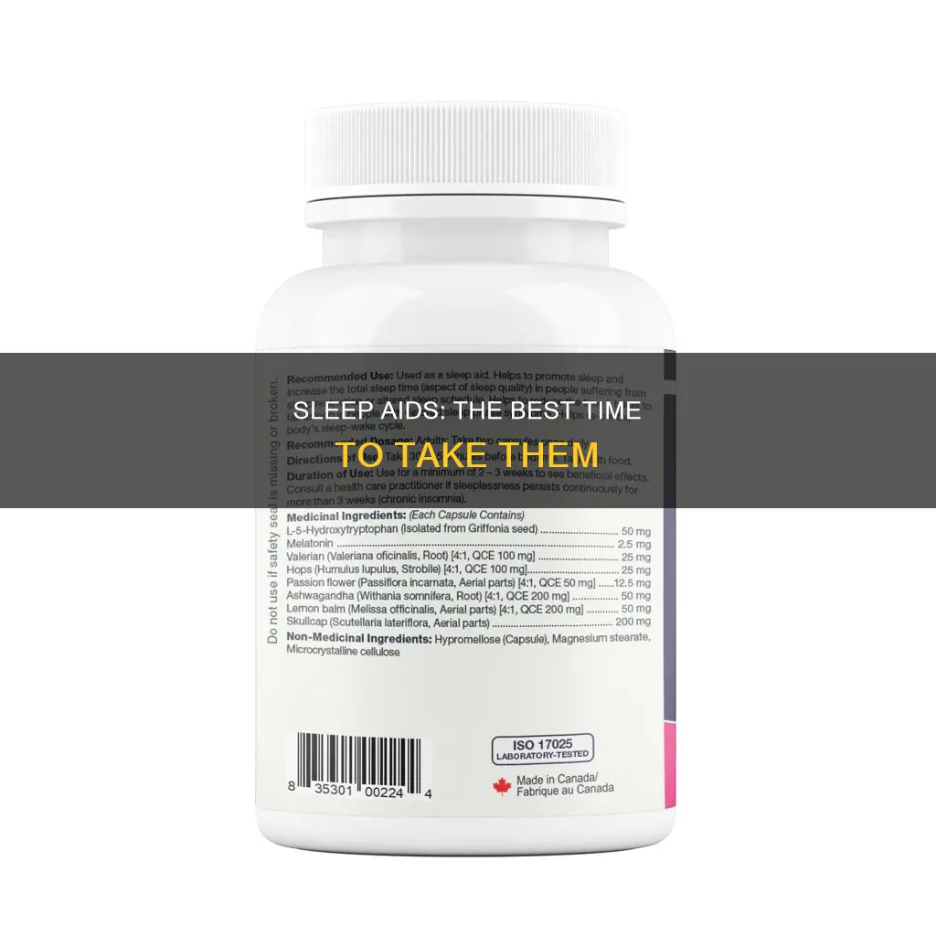 when to take a sleep aid