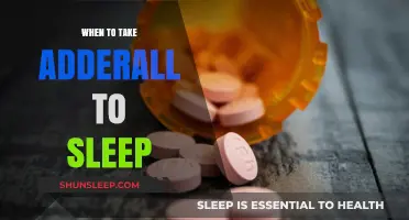 The Best Time to Take Adderall for Sleep