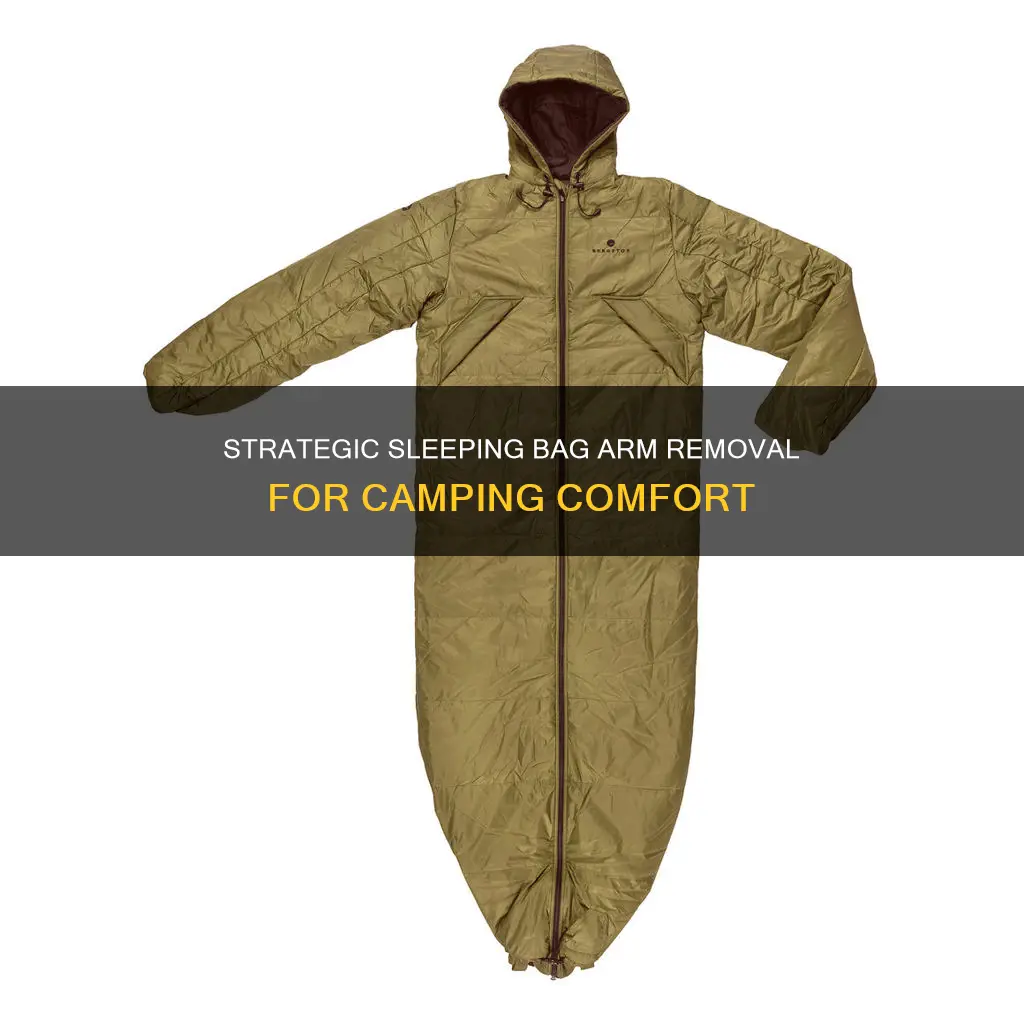 when to take arms out of sleeping bag
