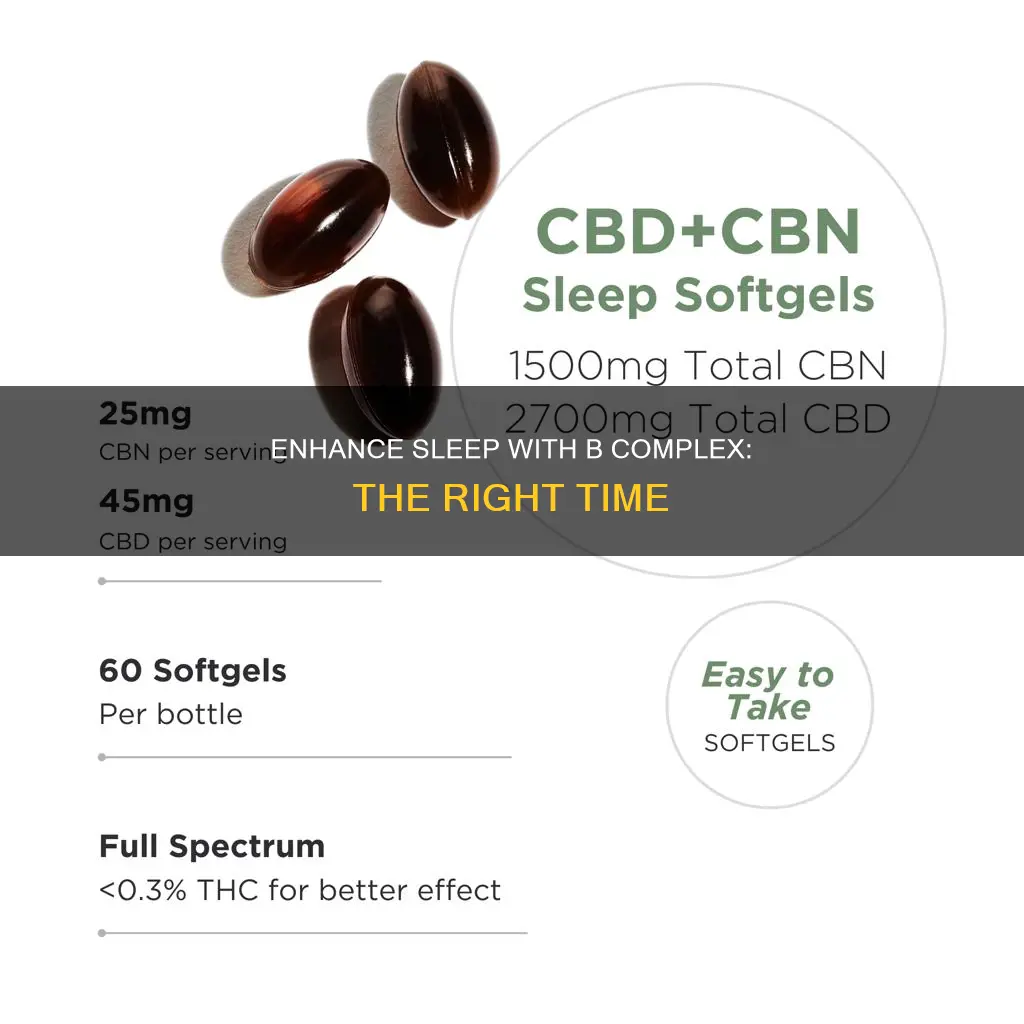 when to take b complex for sleep