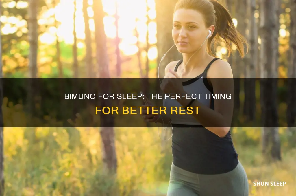 when to take bimuno for sleep